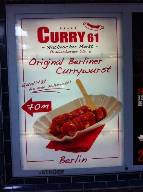 Currywurst sign, Berlin